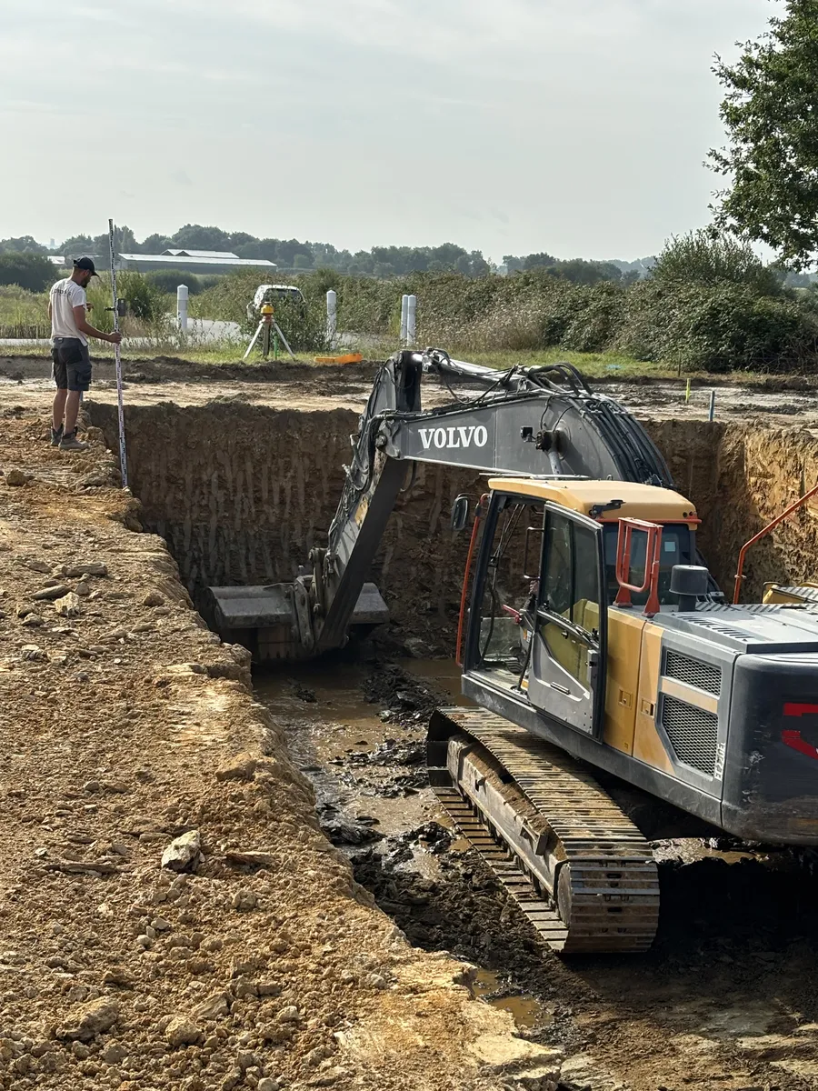 Réalisation de terrassement par Thibaud TP, entreprise de travaux public et terrassement à Coëx